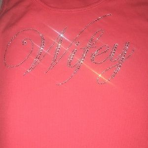 👰 Wifey ribbed tank top in size large. 👰